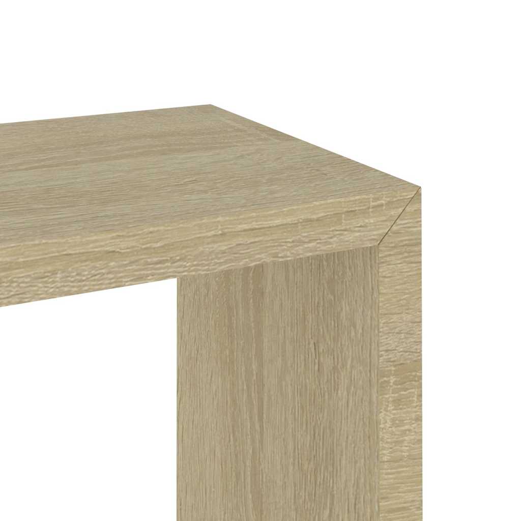 vidaXL Wandschappen kubus 3 st sonoma eikenkleurig