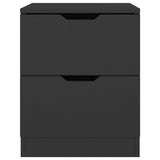 vidaXL Nachtkastjes 2 st 40x40x50 cm bewerkt hout wit