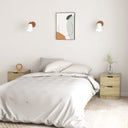 vidaXL Nachtkastjes 2 st 40x40x50 cm bewerkt hout wit