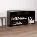 vidaXL Schoenenbank met kussen 104x30x49 cm bewerkt hout wit