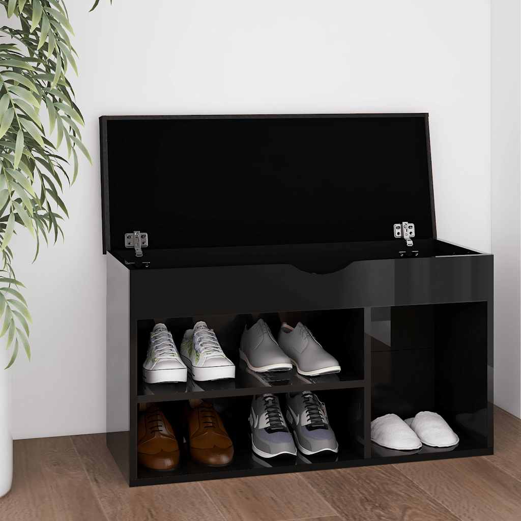 vidaXL Shoe Bench with Cushion 80x30x47 cm Engineered Wood White