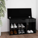 vidaXL Shoe Bench with Cushion 80x30x47 cm Engineered Wood White