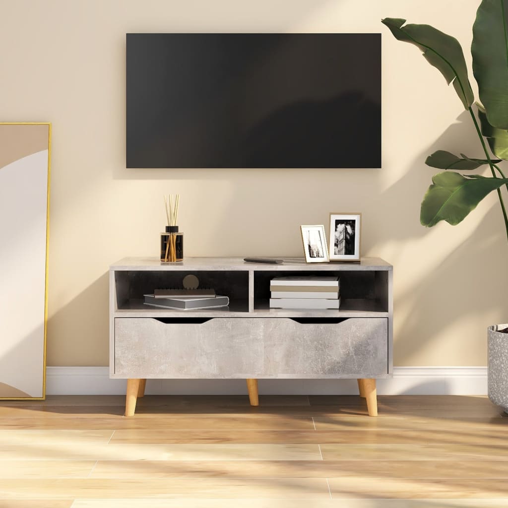 vidaXL Tv-meubel 90x40x48,5 cm bewerkt hout wit