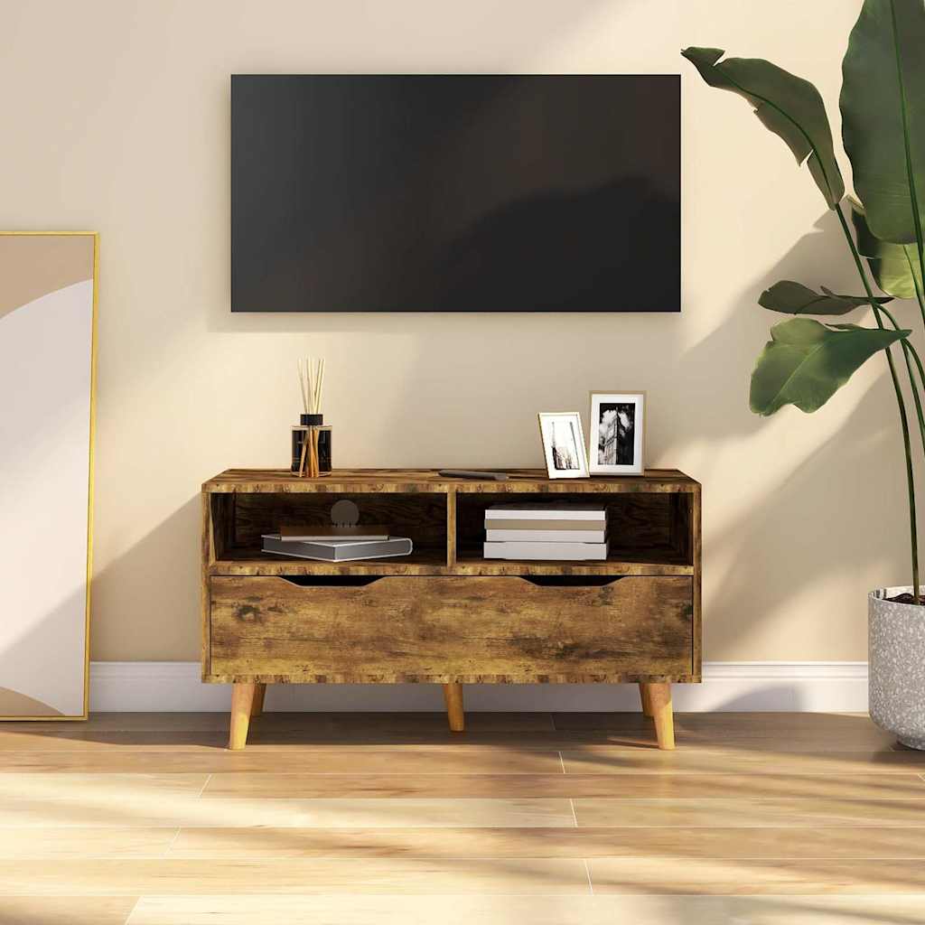vidaXL Tv-meubel 90x40x48,5 cm bewerkt hout wit