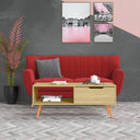 vidaXL Salontafel 100x49,5x43 cm bewerkt hout wit