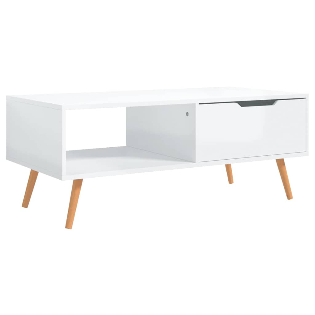 vidaXL Salontafel 100x49,5x43 cm bewerkt hout wit