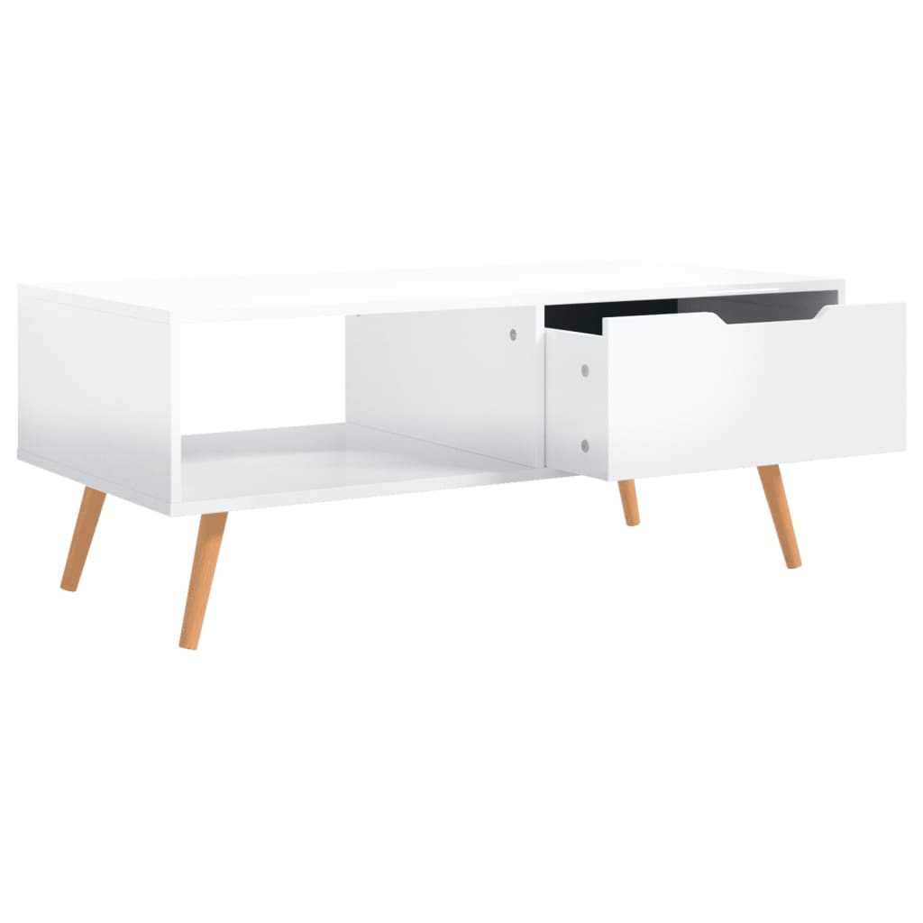 vidaXL Salontafel 100x49,5x43 cm bewerkt hout wit