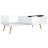 vidaXL Salontafel 100x49,5x43 cm bewerkt hout wit