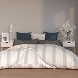 vidaXL Nachtkastje 40x40x56 cm bewerkt hout wit