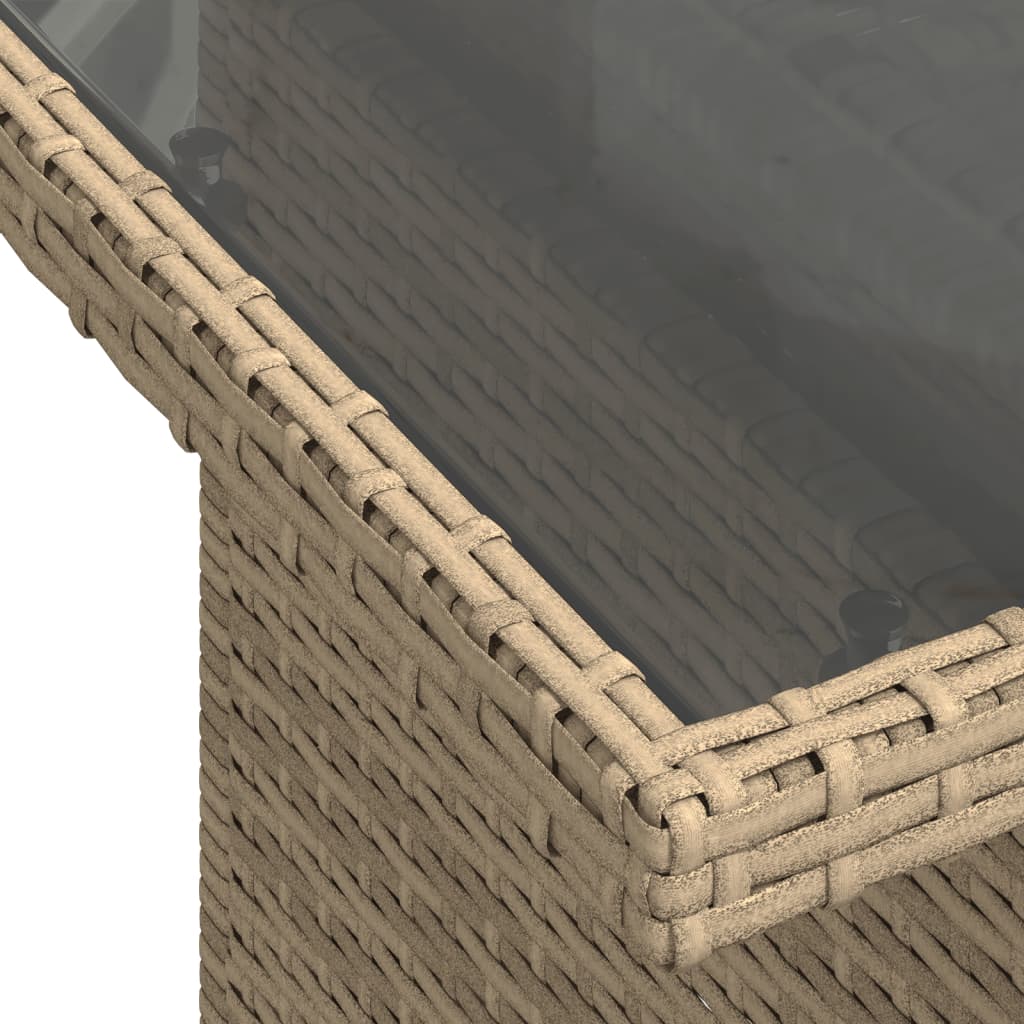vidaXL 8-delige Loungeset met kussens poly rattan zwart