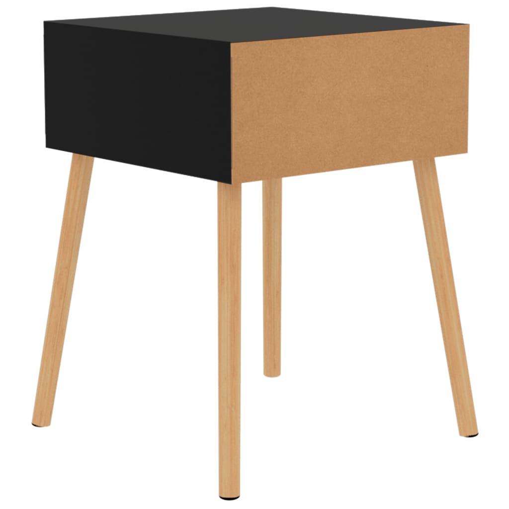 vidaXL Nachtkastje 40x40x56 cm bewerkt hout wit