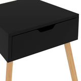 vidaXL Nachtkastje 40x40x56 cm bewerkt hout wit