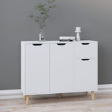 vidaXL Dressoir 90x30x72 bewerkt hout zwart