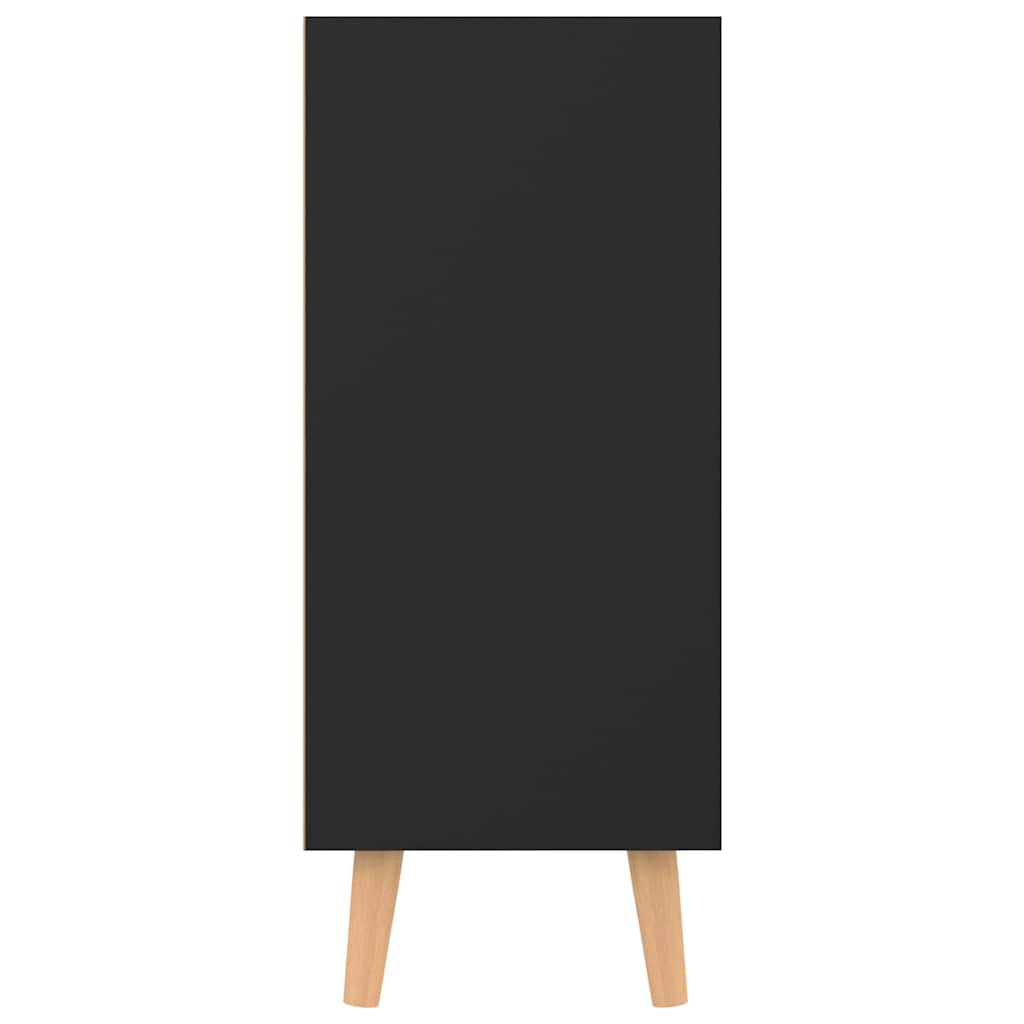 vidaXL Dressoir 90x30x72 bewerkt hout zwart