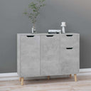 vidaXL Dressoir 90x30x72 bewerkt hout zwart