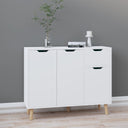 vidaXL Dressoir 90x30x72 bewerkt hout zwart