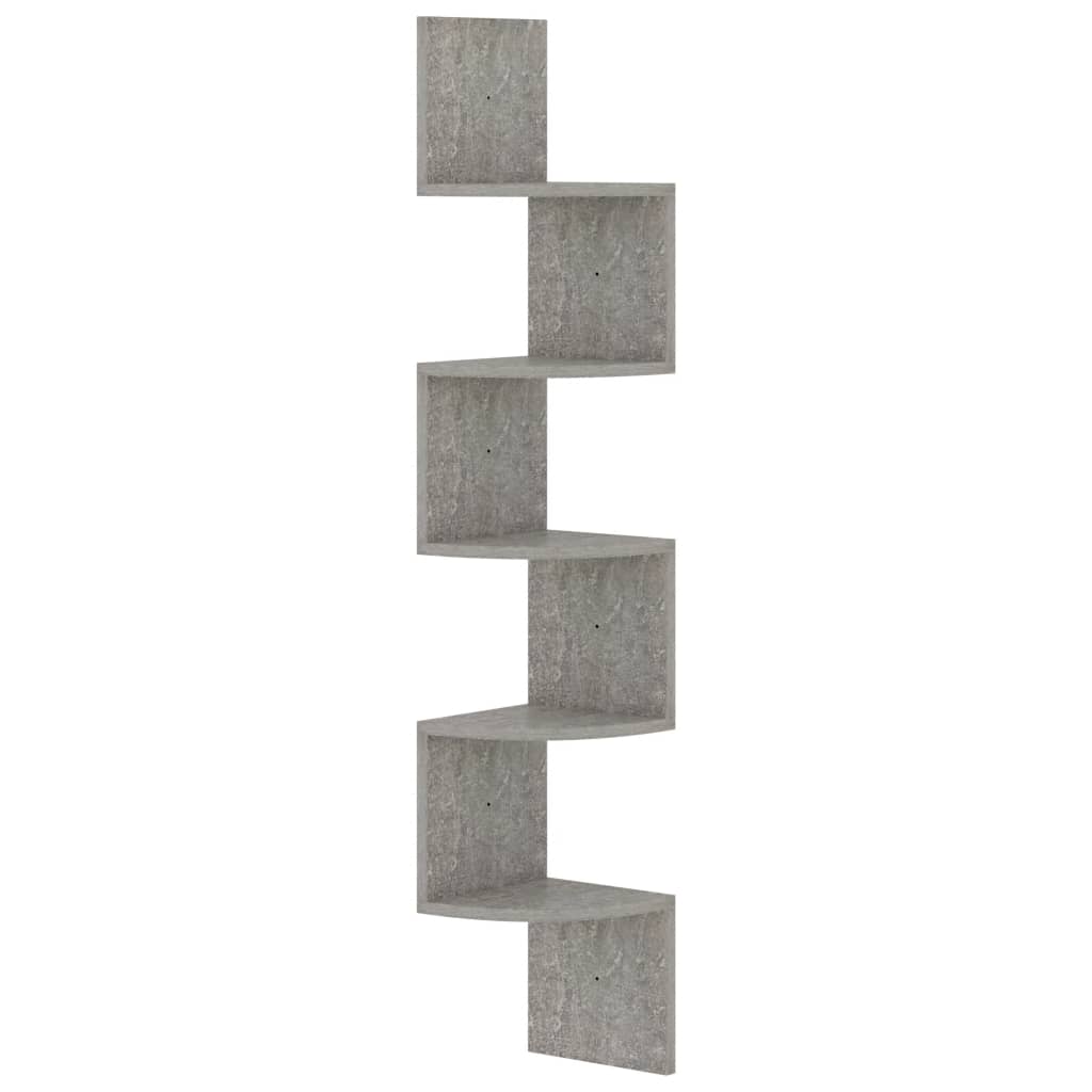 vidaXL Hoekwandschap 19x19x123 cm bewerkt hout wit