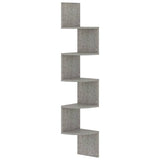 vidaXL Hoekwandschap 19x19x123 cm bewerkt hout wit