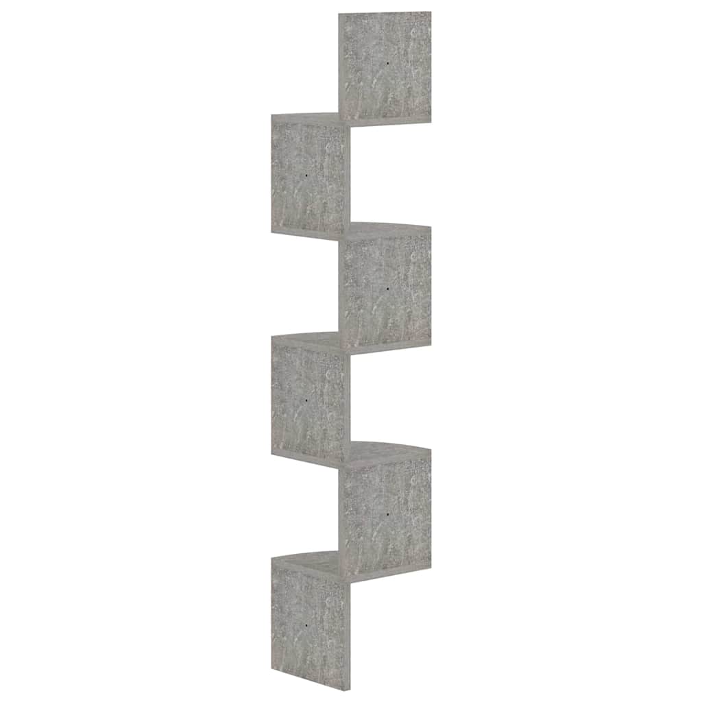 vidaXL Hoekwandschap 19x19x123 cm bewerkt hout wit