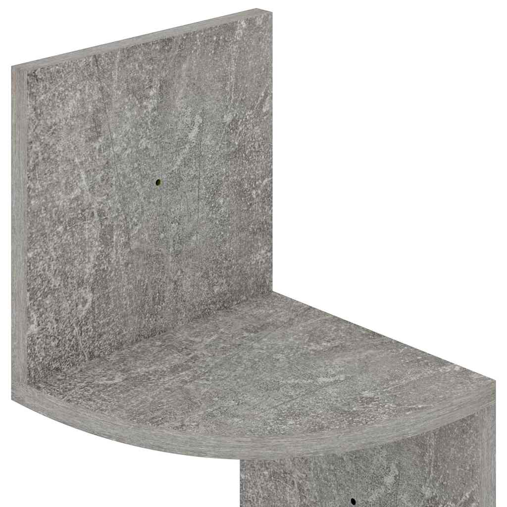vidaXL Hoekwandschap 19x19x123 cm bewerkt hout wit