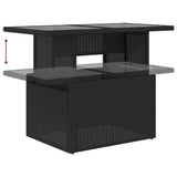 vidaXL 6-Piece Lounge Set with Cushions Poly Rattan Black