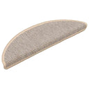 vidaXL Trapmatten 15 st 56x17x3 cm Beige en Grijs Halfrond