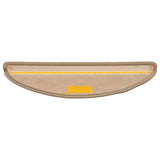 vidaXL Trapmatten 15 st 56x17x3 cm Beige en Grijs Halfrond