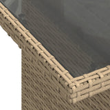 vidaXL 7-delige Loungeset met kussens poly rattan zwart