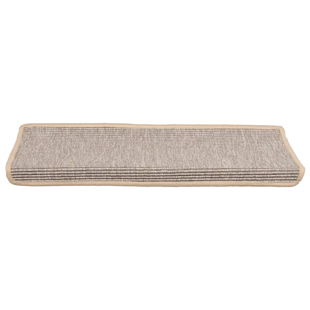 vidaXL Trapmatten 15 st 65x21x4 cm zilver met rechthoekige rand