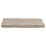 vidaXL Trapmatten 15 st 65x21x4 cm zilver met rechthoekige rand