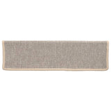 vidaXL Trapmatten 15 st 65x21x4 cm zilver met rechthoekige rand