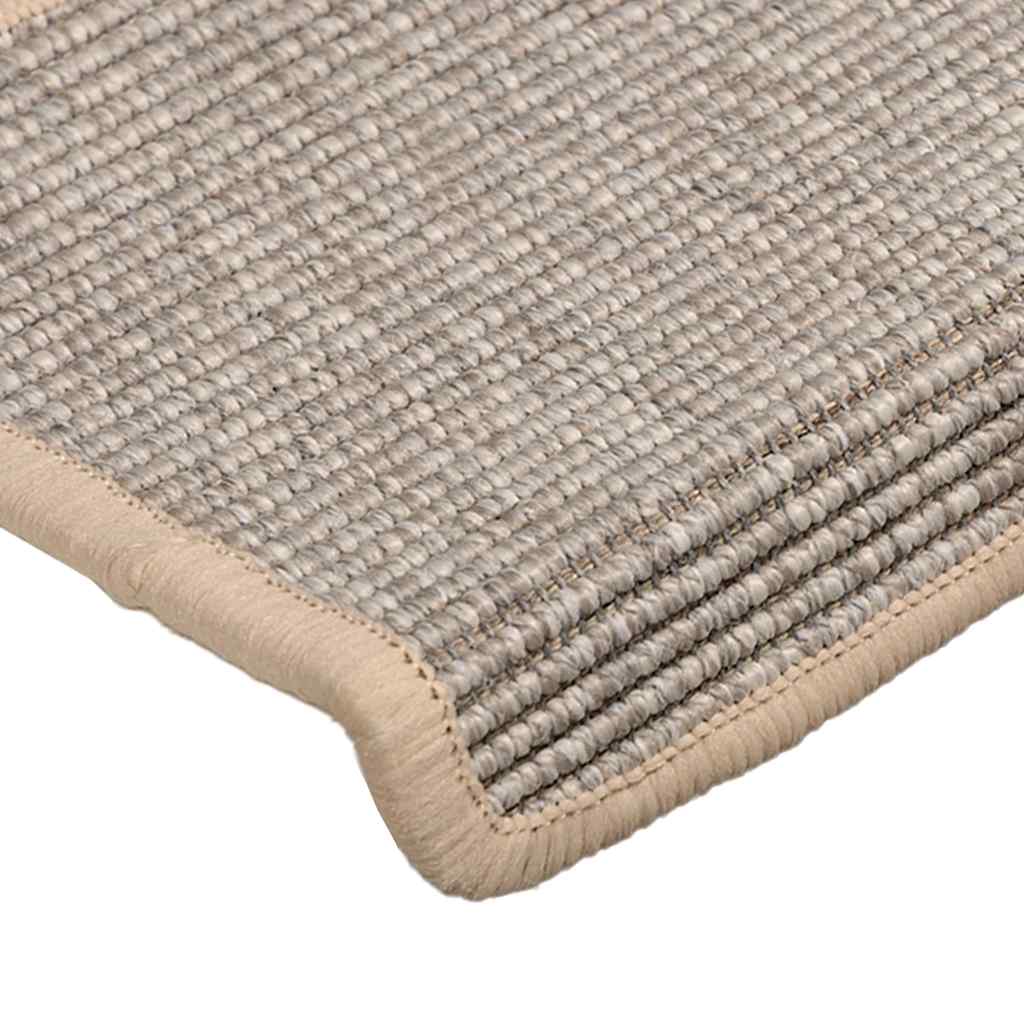 vidaXL Trapmatten 15 st 65x21x4 cm zilver met rechthoekige rand