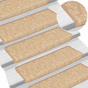 vidaXL Trapmatten 15 st 65x21x4 cm zilver met rechthoekige rand