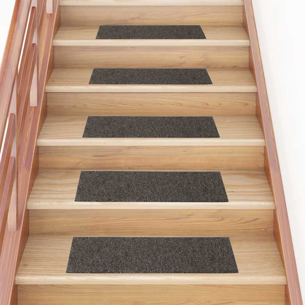 vidaXL Trapmatten zelfklevend 15 stuks 60x25 cm lichtbruin rechthoekig
