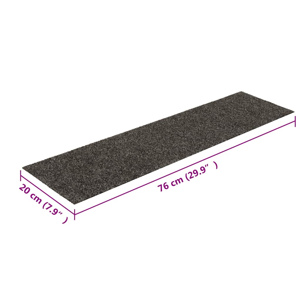 vidaXL Trapmatten zelfklevend 15 stuks 60x25 cm lichtbruin rechthoekig