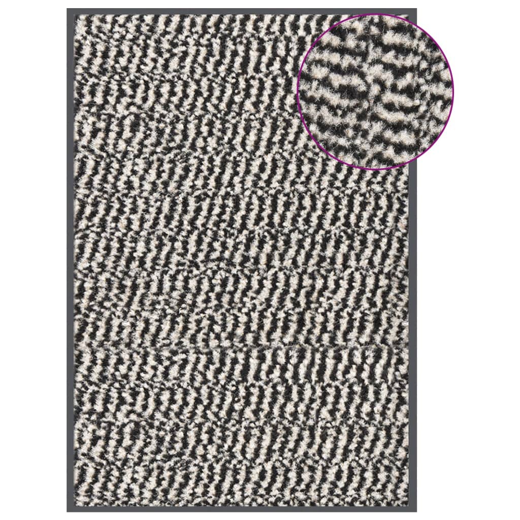 vidaXL Rectangular Tufted Doormat 40x60 cm Anthracite