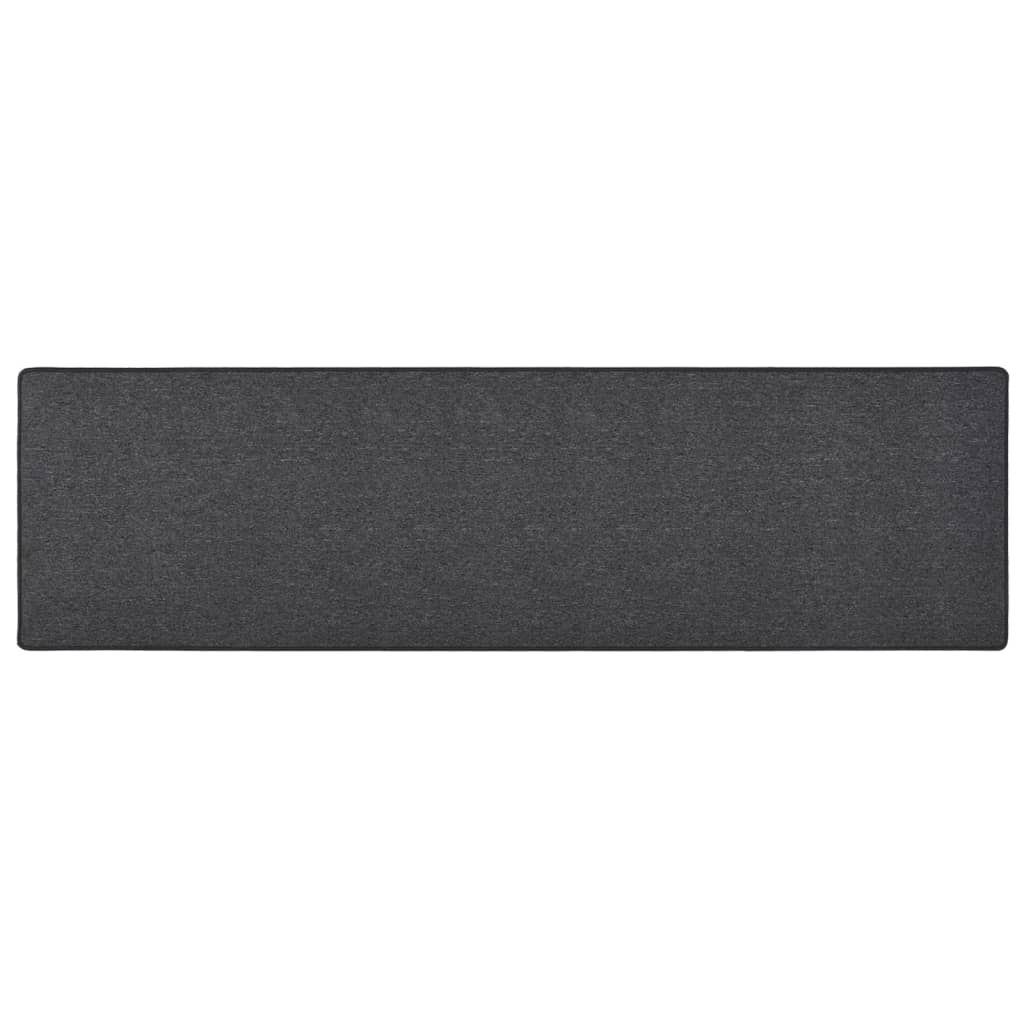 vidaXL Tapijtloper 50x100 cm antracietkleurig