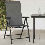 vidaXL Tuinstoelen 4 st inklapbaar poly rattan bruin