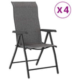 vidaXL Tuinstoelen 4 st inklapbaar poly rattan bruin