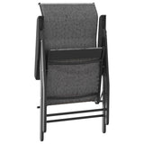 vidaXL Tuinstoelen 4 st inklapbaar poly rattan bruin