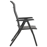 vidaXL Tuinstoelen 4 st inklapbaar poly rattan bruin