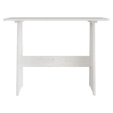 vidaXL Dining Table with Bench REINE Solid Pine Wood White