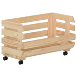 vidaXL Groentetrolley 37x30x80 cm massief grenenhout