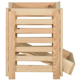 vidaXL Aardappelkist 60x40x50 cm massief grenenhout