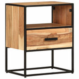 vidaXL Bedside Cabinet 40x30x50 cm Solid Acacia Wood
