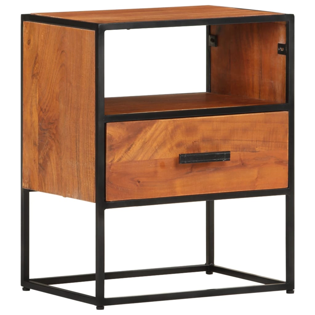 vidaXL Bedside Cabinet 40x30x50 cm Solid Acacia Wood
