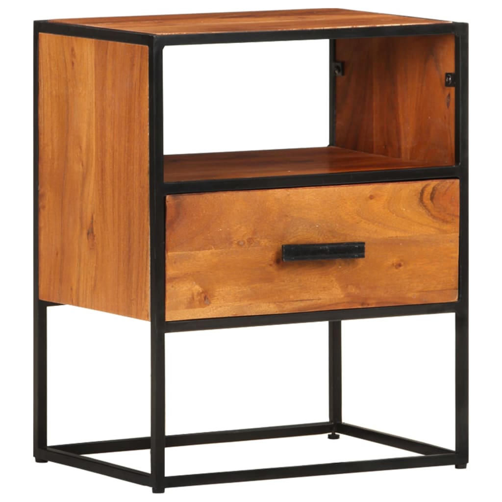 vidaXL Bedside Cabinet 40x30x50 cm Solid Acacia Wood