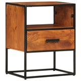 vidaXL Bedside Cabinet 40x30x50 cm Solid Acacia Wood