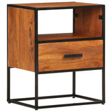 vidaXL Bedside Cabinet 40x30x50 cm Solid Acacia Wood