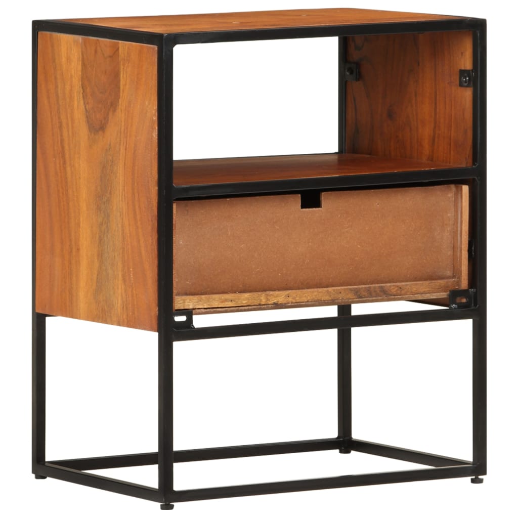 vidaXL Bedside Cabinet 40x30x50 cm Solid Acacia Wood